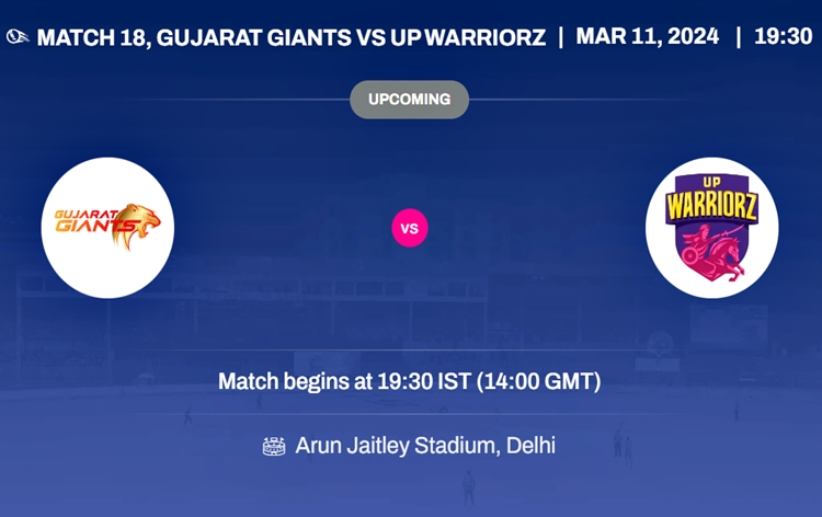 WPL: Gujarat Giants to clash with UP Warriorz at Arun Jaitley Stadium in Delhi