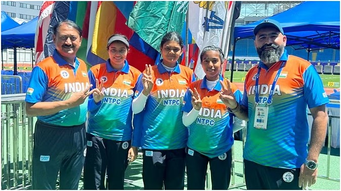Archery World Cup: तीरंदाजी विश्व कप में भारतीय महिला कंपाउंड टीम ने जीता स्वर्ण