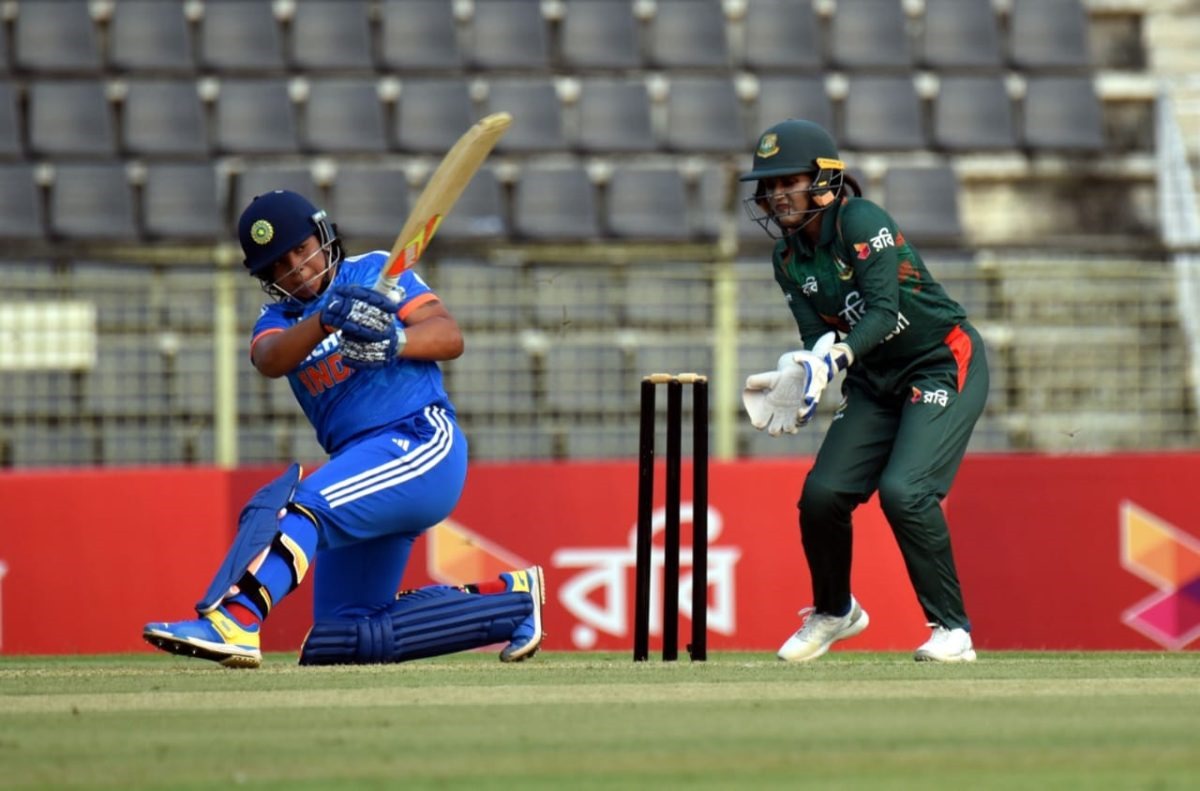 Indian Defeat Bangladesh By 44 Runs In The First Women’s International T20 At Sylhet