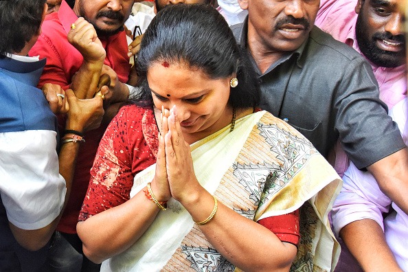 BRS leader K Kavitha walks out of Tihar Jail