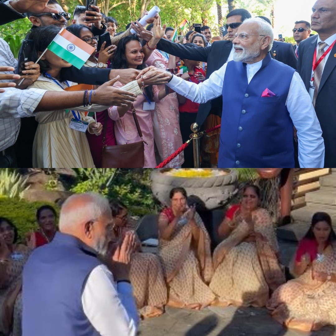 Indians in Mauritius welcome PM Modi with traditional Bihari Geet Gawai