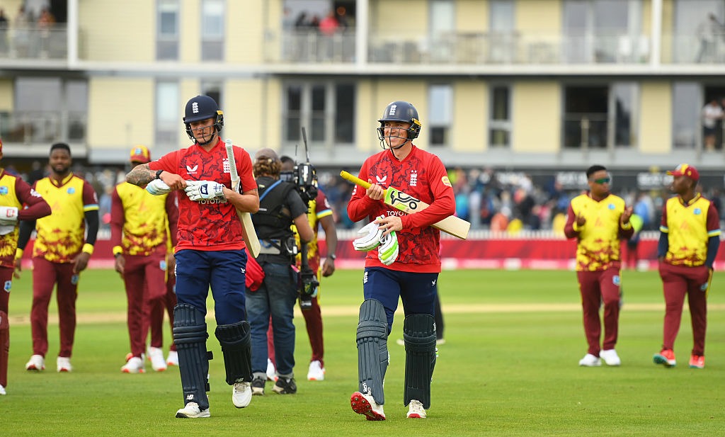England chase down big total to seal T20I series against Windies