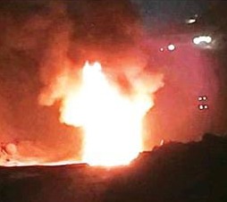 Sonbhadra News: एनसीएल की कृष्णशीला परियोजना में टीपर वाहन जलकर हुई खाक