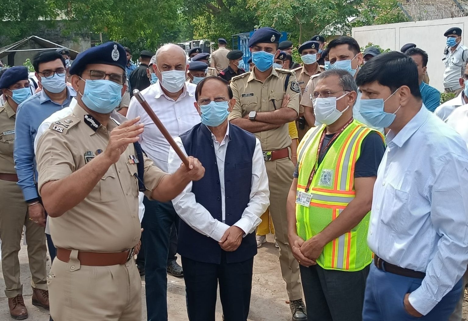 Dr. P. K. Mishra reviews relief and rescue operations following Ahmedabad plane crash