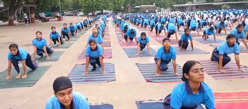 Ahmedabad: NCC cadets promote health, environment through yoga