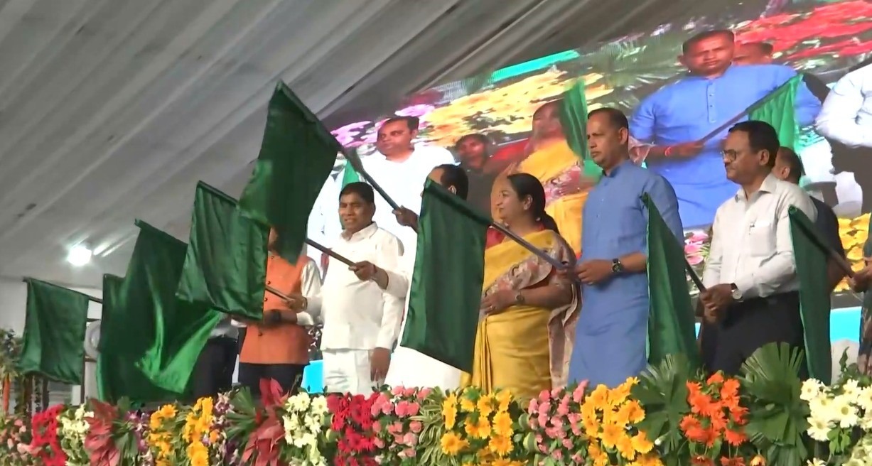Delhi CM Rekha Gupta flags off 105 electric buses, inaugurates DTC depot in Narela