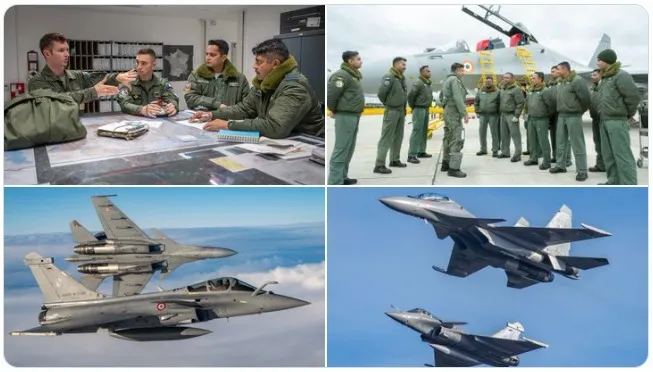 Garuda Exercise: फ्रांस और भारत ने दुनिया को दिखाई अपनी ताकत, वायुसेनाओं के साझा अभ्यास में गरजे लड़