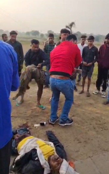 Singrauli News: रजमिलान में फिर भीषण सड़क हादसा: बस और बाइक में जोरदार भिड़ंत