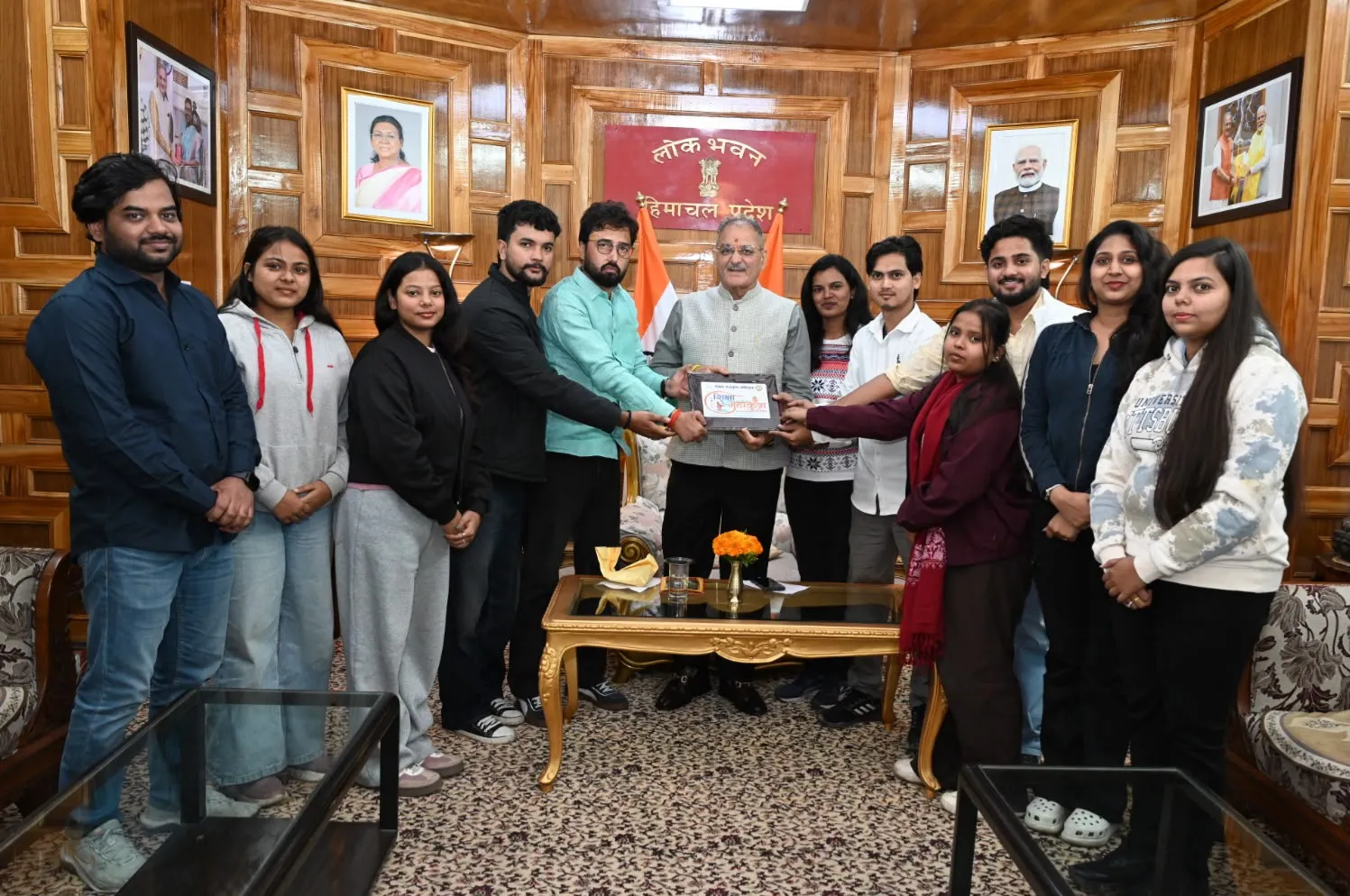 BHU Student Delegation Meets Himachal Pradesh Governor 